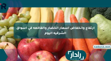 ارتفاع وانخفاض أسعار الخضار والفاكهة في أسواق الشرقية اليوم